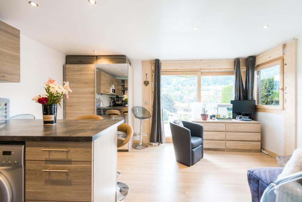 Ferienwohnung Pied-A-Terre Cosy Face Aux Pistes De La Princesse Demi-Quartier Exterior foto