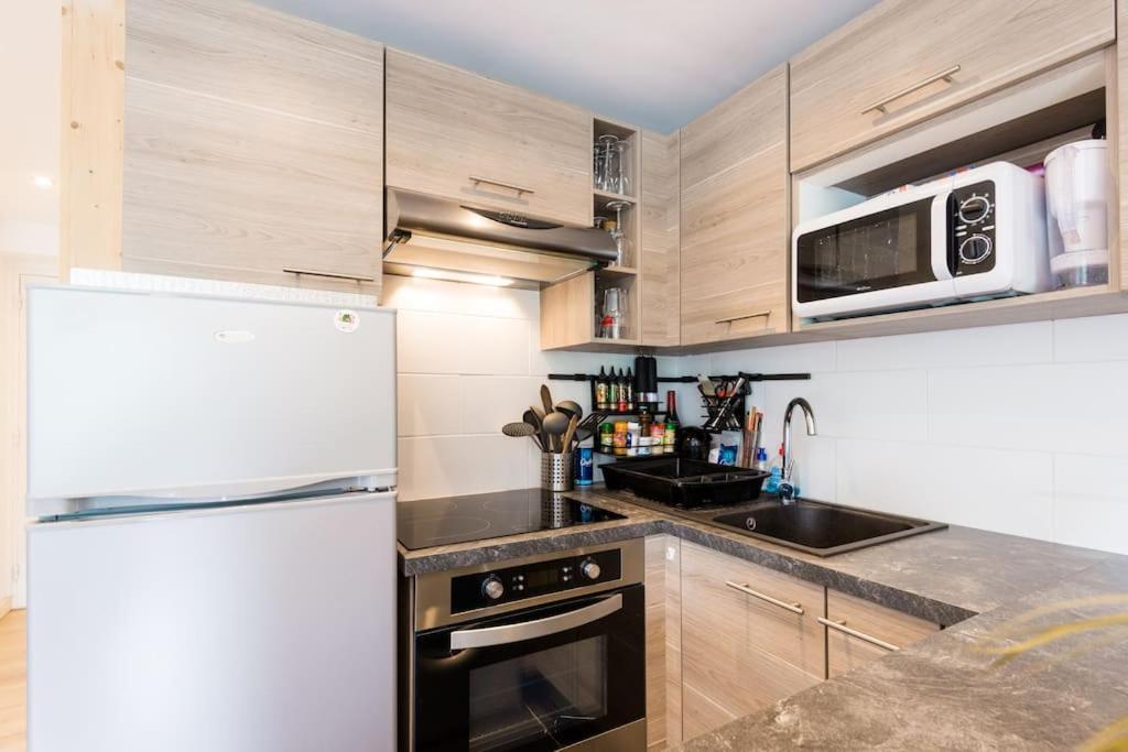 Ferienwohnung Pied-A-Terre Cosy Face Aux Pistes De La Princesse Demi-Quartier Exterior foto